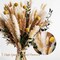 Boho Dried Flowers Bouquet – Olive Green Wall Decor, Pampas Grass Bouquet, Rustic Flower Arrangement, Moody Office & Bedroom Decor